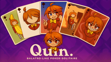 Quin. Balatro-like poker-solitaire
