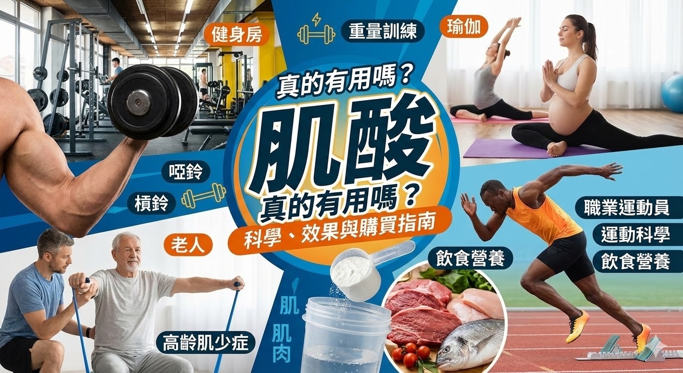 肌酸真的有用嗎？一篇看懂肌酸的科學、效果與購買指南