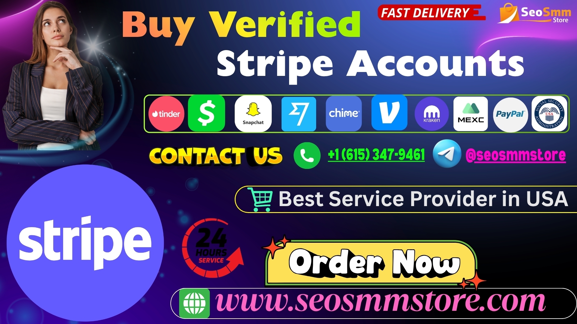 How to Buy Verified Stripe Accounts Using seosmmstore.com
