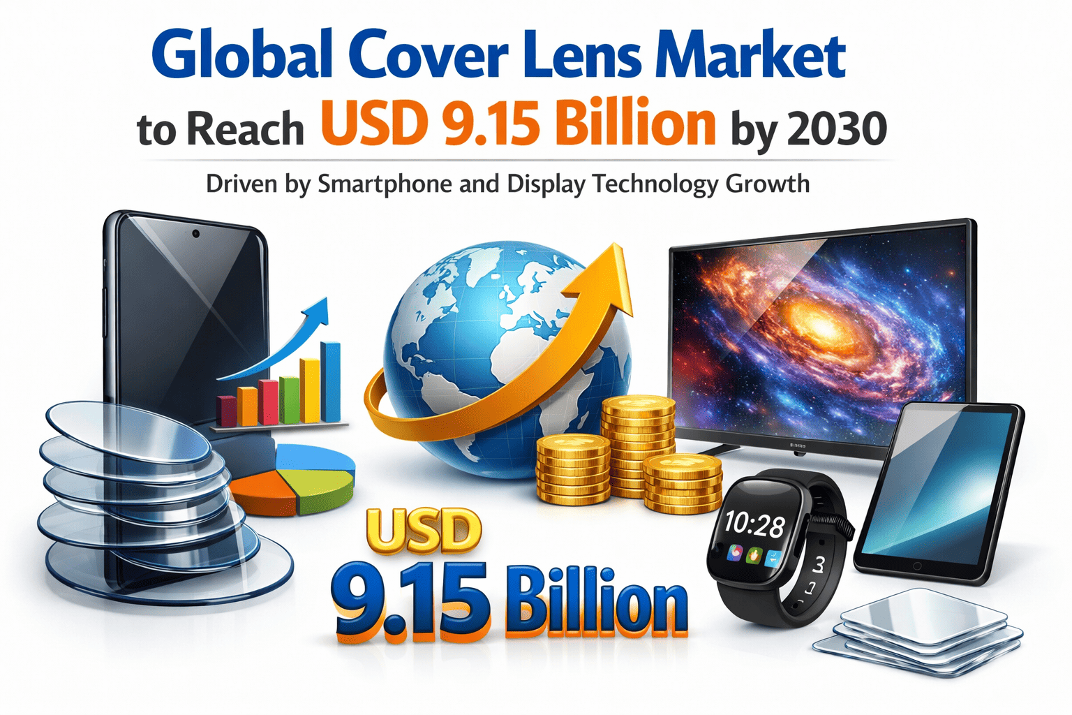 Global Cover Lens Market to Reach USD 9.15 Billion by 2030 Driven by Smartphone and Display Technology Growth