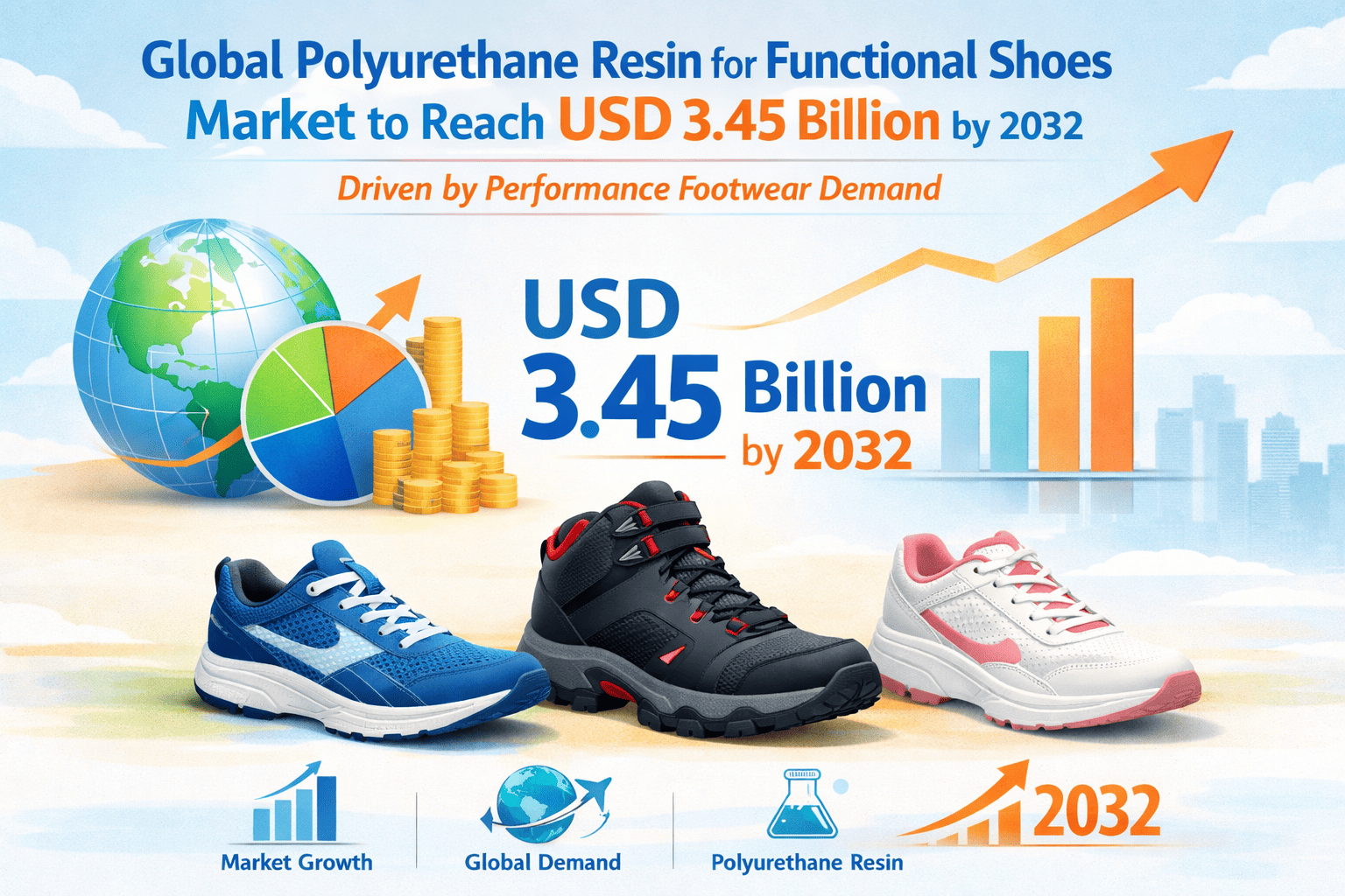 Global Polyurethane Resin for Functional Shoes Market to Reach USD 3.45 Billion by 2032 Driven by Performance Footwear Demand