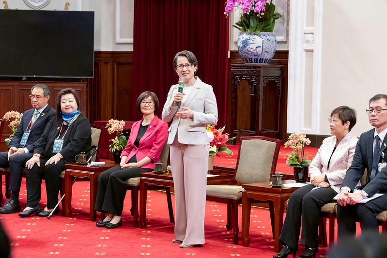 蕭美琴副總統談臺美經貿與安全　呼籲北美臺商訪團支持國防預算強化國力