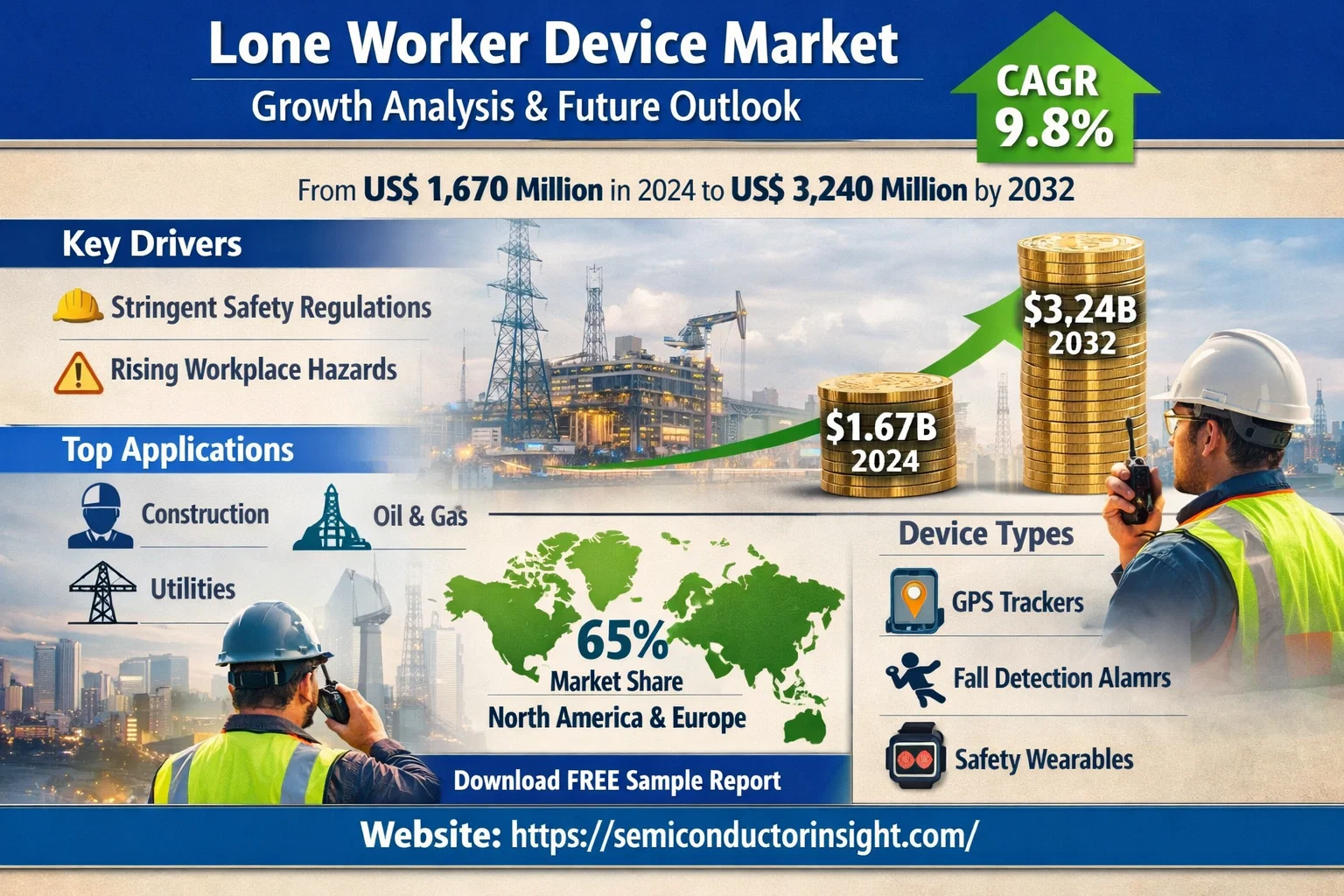  Lone Worker Device MarketGrowth Analysis and Future Outlook with CAGR 9.8%