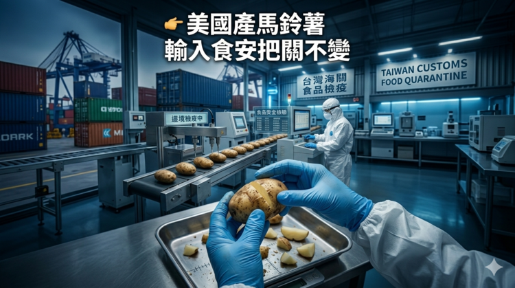 行政院強化說明美國產加工用馬鈴薯輸入食安制度 不變標準全面把關