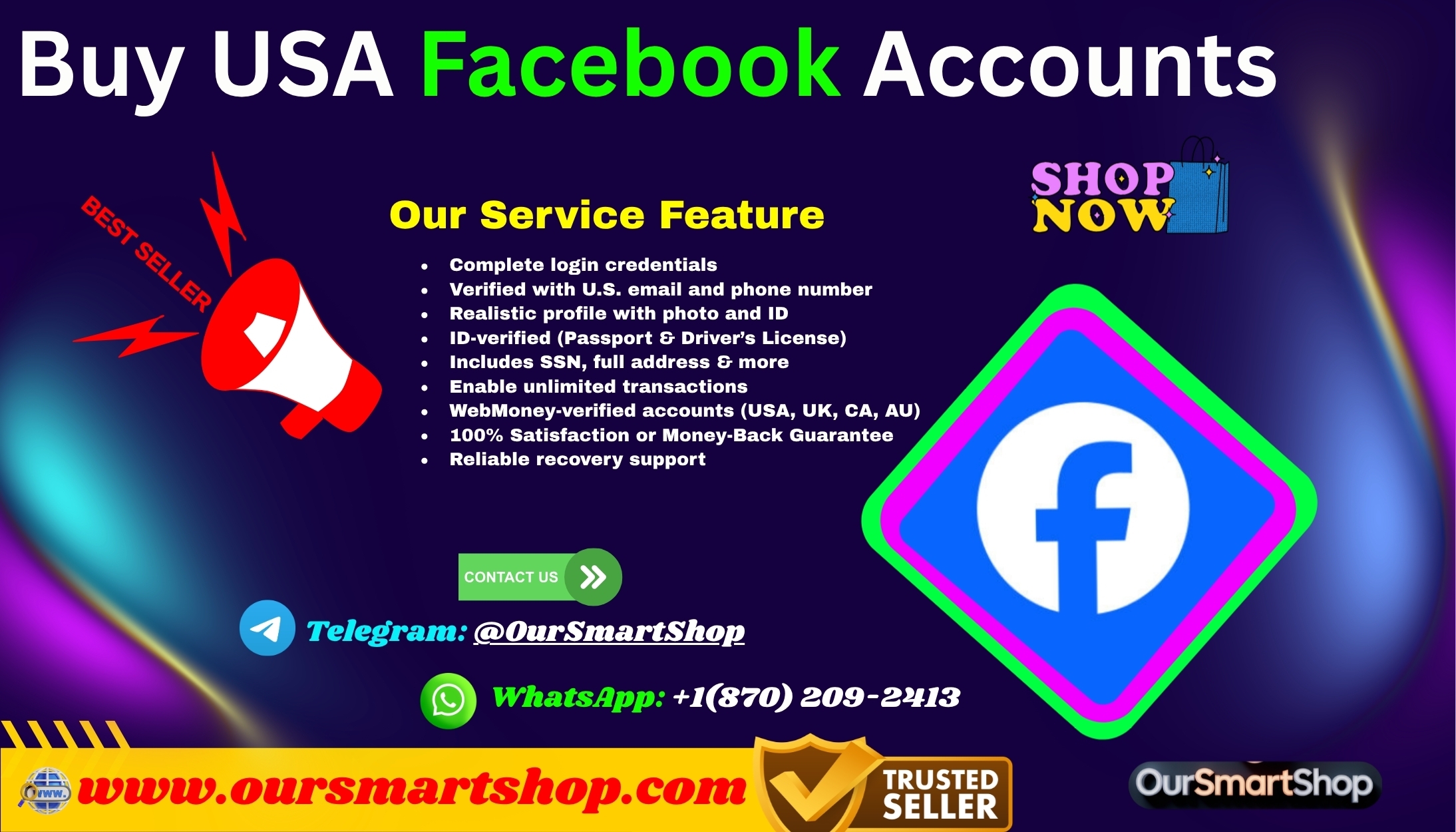 Best Place To Buy USA Facebook Accounts in USA Profile
