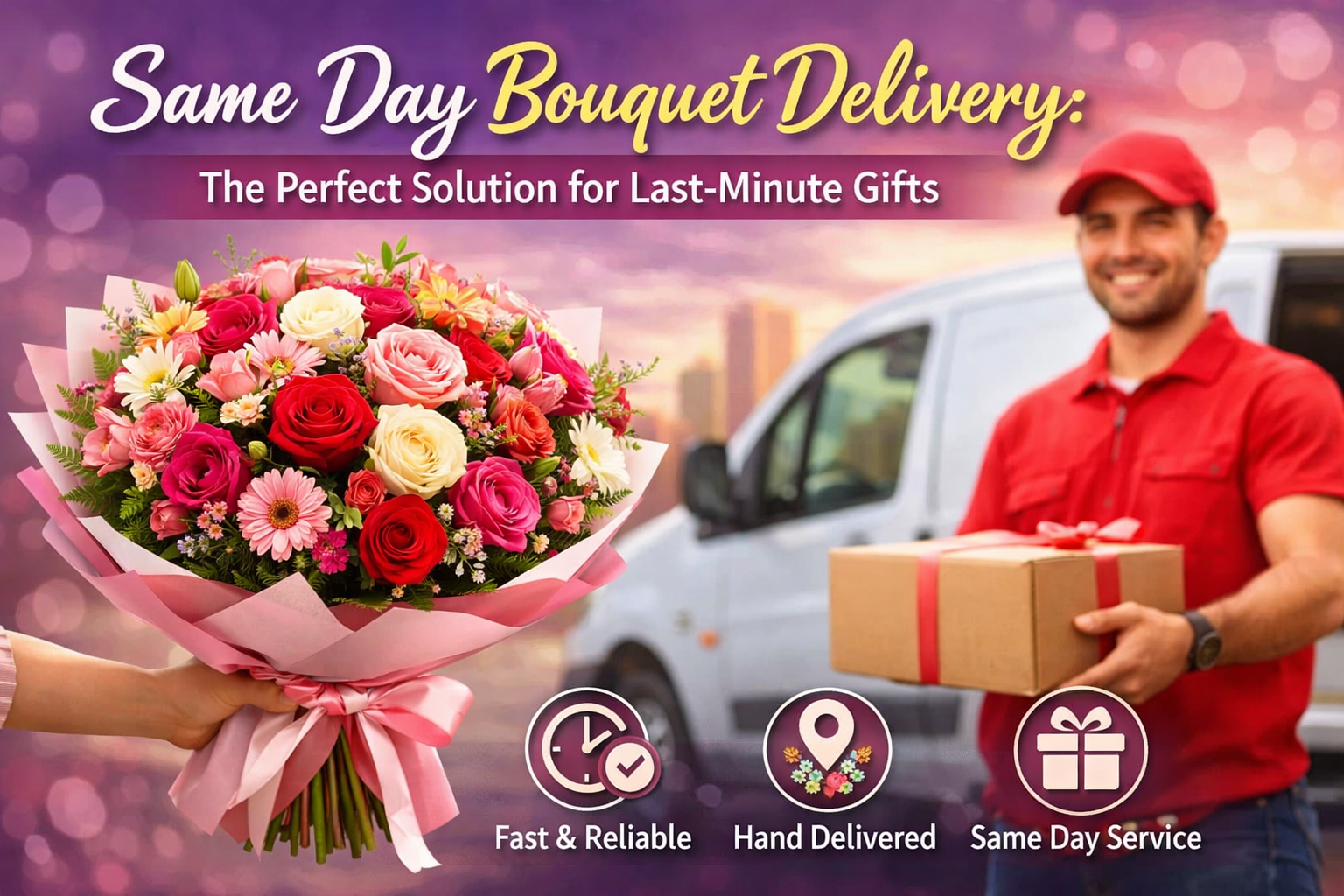 Same Day Bouquet Delivery: The Perfect Solution for Last-Minute Gifts