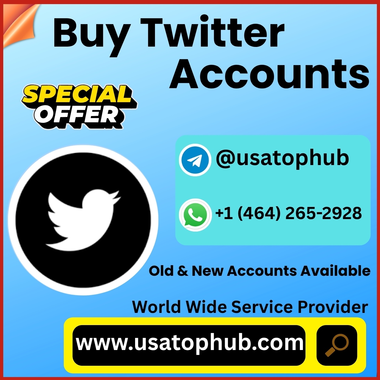 Buy Twitter Accounts &ndash; 100% Real Accounts &amp; Fast Delivery.