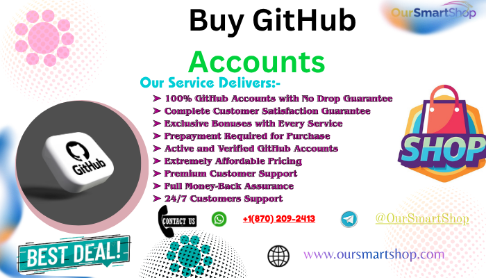  One of the Best service to Buy GitHub Accounts In Year