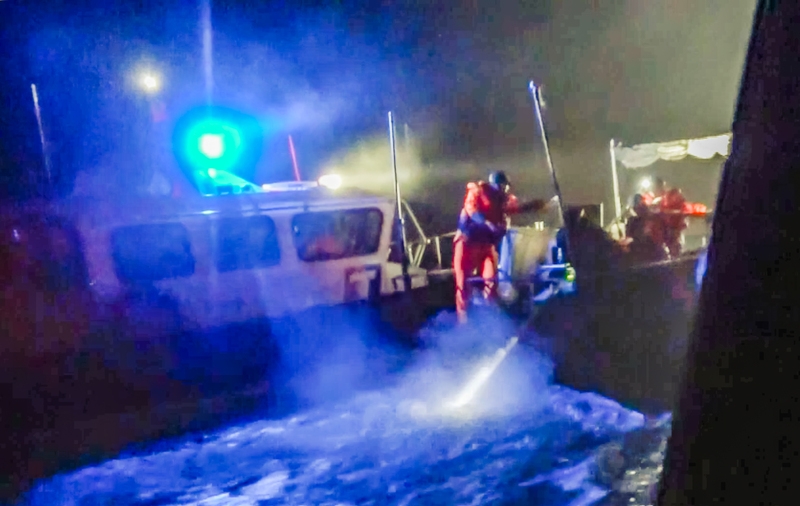 金門海巡登檢中國三無船舶　全力守護海域安全與國家主權