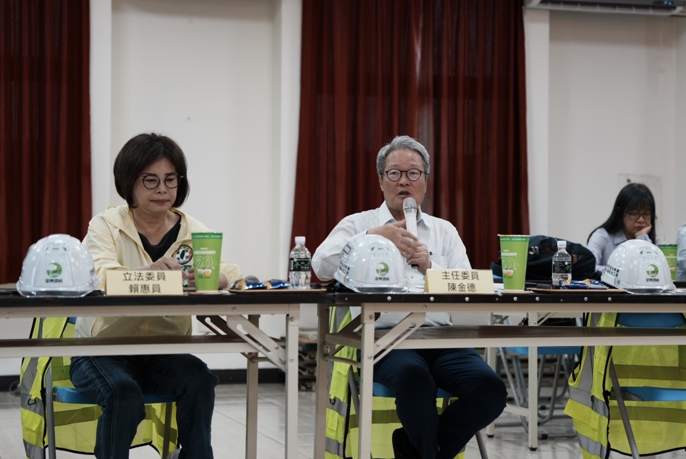 行政院動員全國防汛整備　公共工程委員會主委陳金德督導學甲M幹線工程