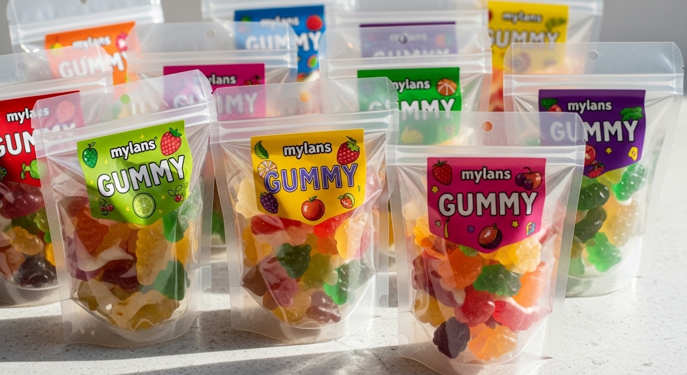Gummy Mylar Bags for Freshness, Branding, and Better Shelf Appeal