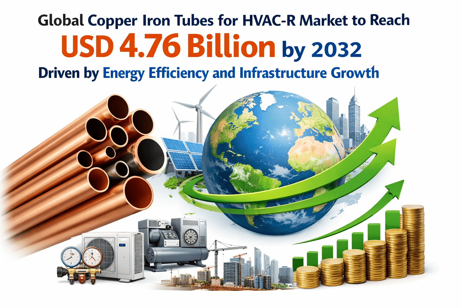Global Copper Iron Tubes for HVAC-R Market to Reach USD 4.76 Billion by 2032 Driven by Energy Efficiency and Infrastructure Growth