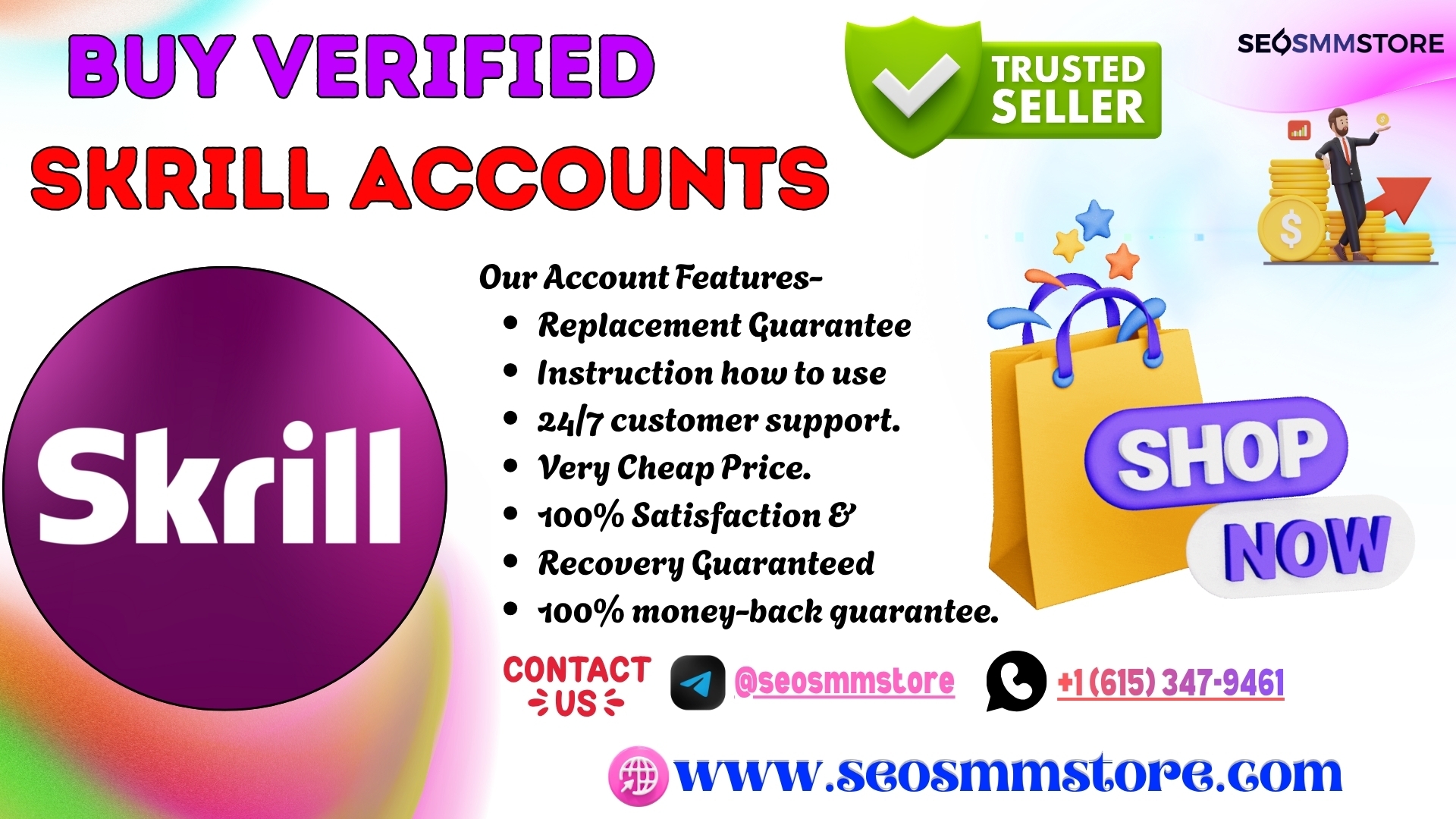 Top Trusted Sites to Buy-Verified-Skrill -Accounts Instantly