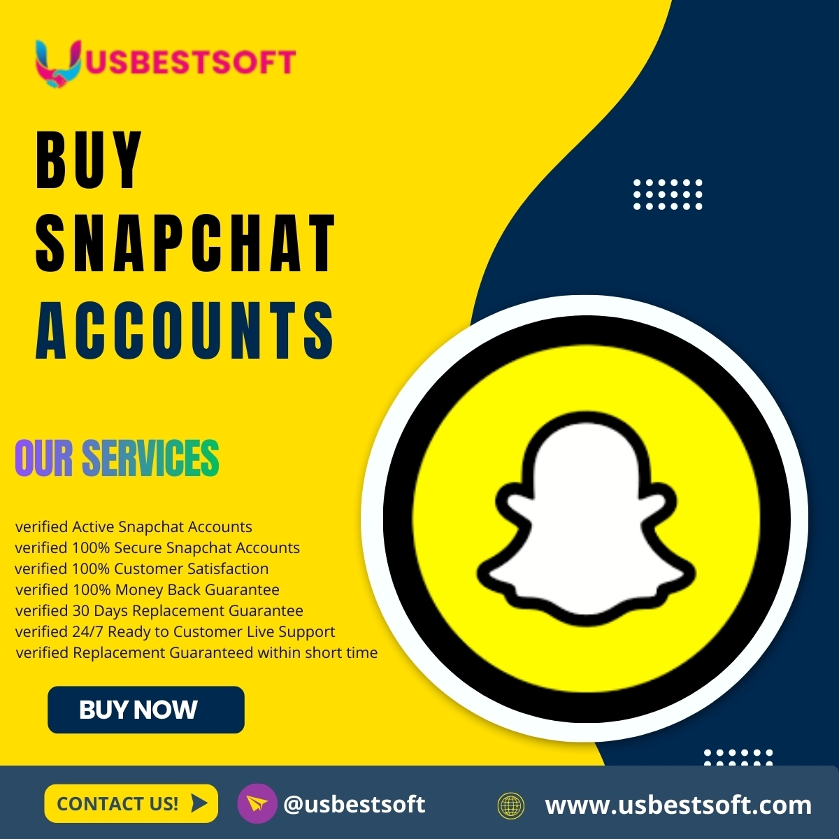 Buy High-Quality Snapchat Accounts in US, UK, Canada
