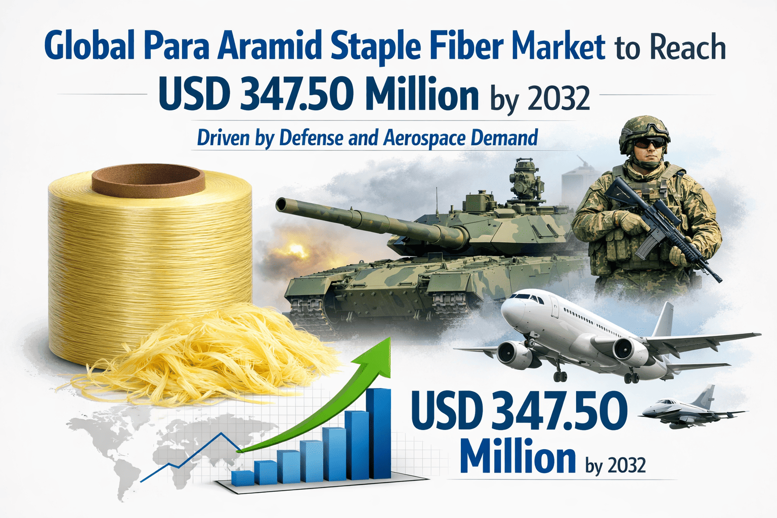 Global Para Aramid Staple Fiber Market to Reach USD 347.50 Million by 2032 Driven by Defense and Aerospace Demand
