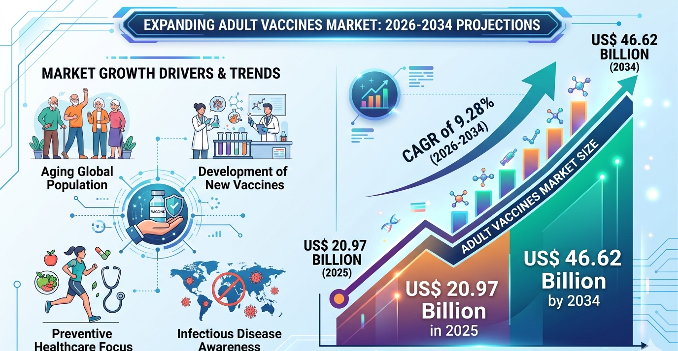 Adult Vaccines Market Demand Analysis: Forecasts and Insights for 2034