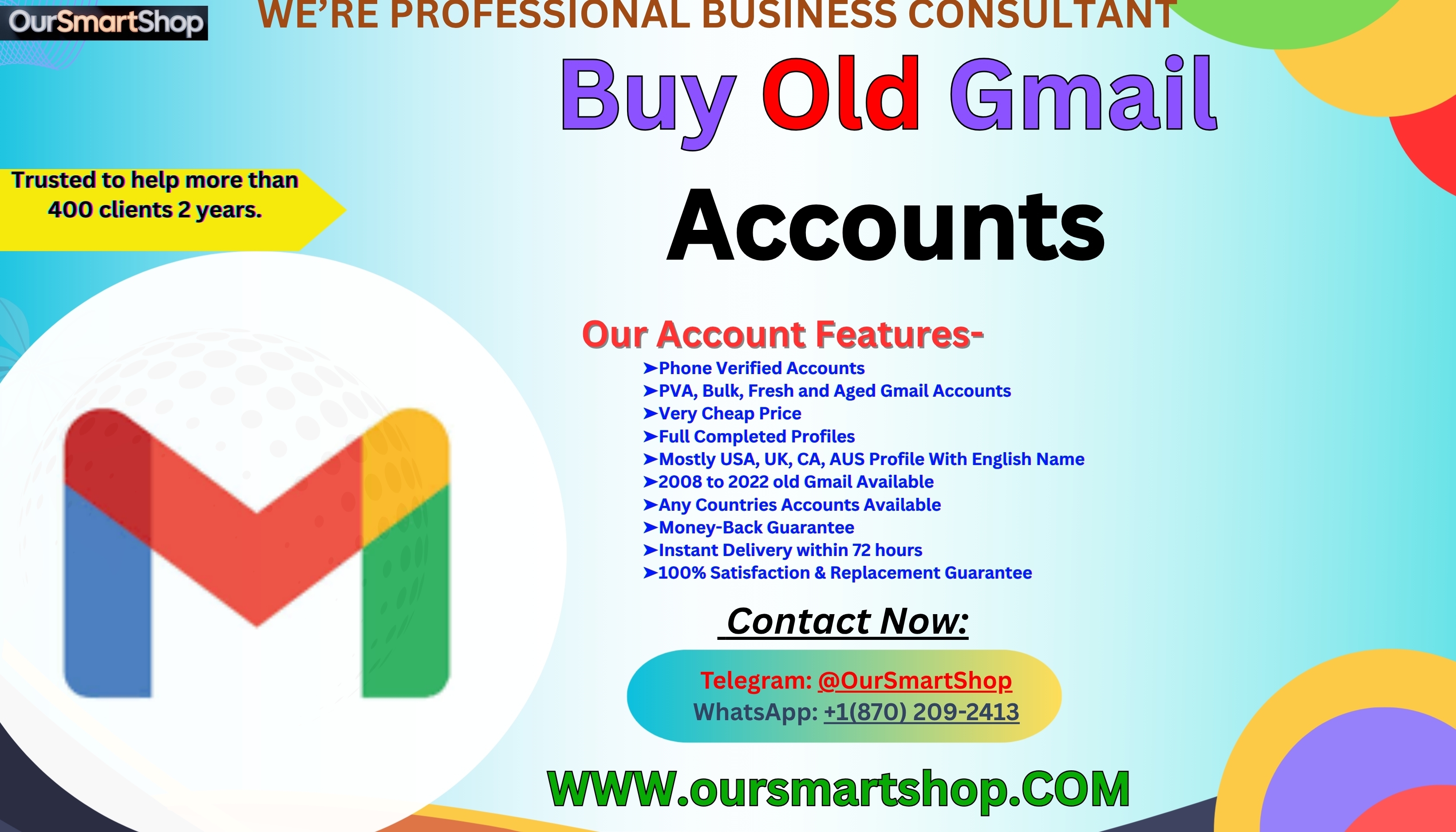 One Of The Best Website To Buy  Old Gmail Accounts In Year