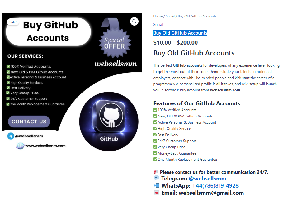 How to Buy Old GitHub Accounts with Preloaded Projects ...