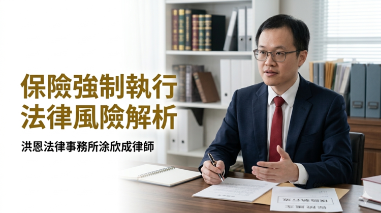 保險被法院強制解約？臺南洪恩法律事務所涂欣成律師：教你用四層防護網保住救命錢解析保單強制執行關鍵風險