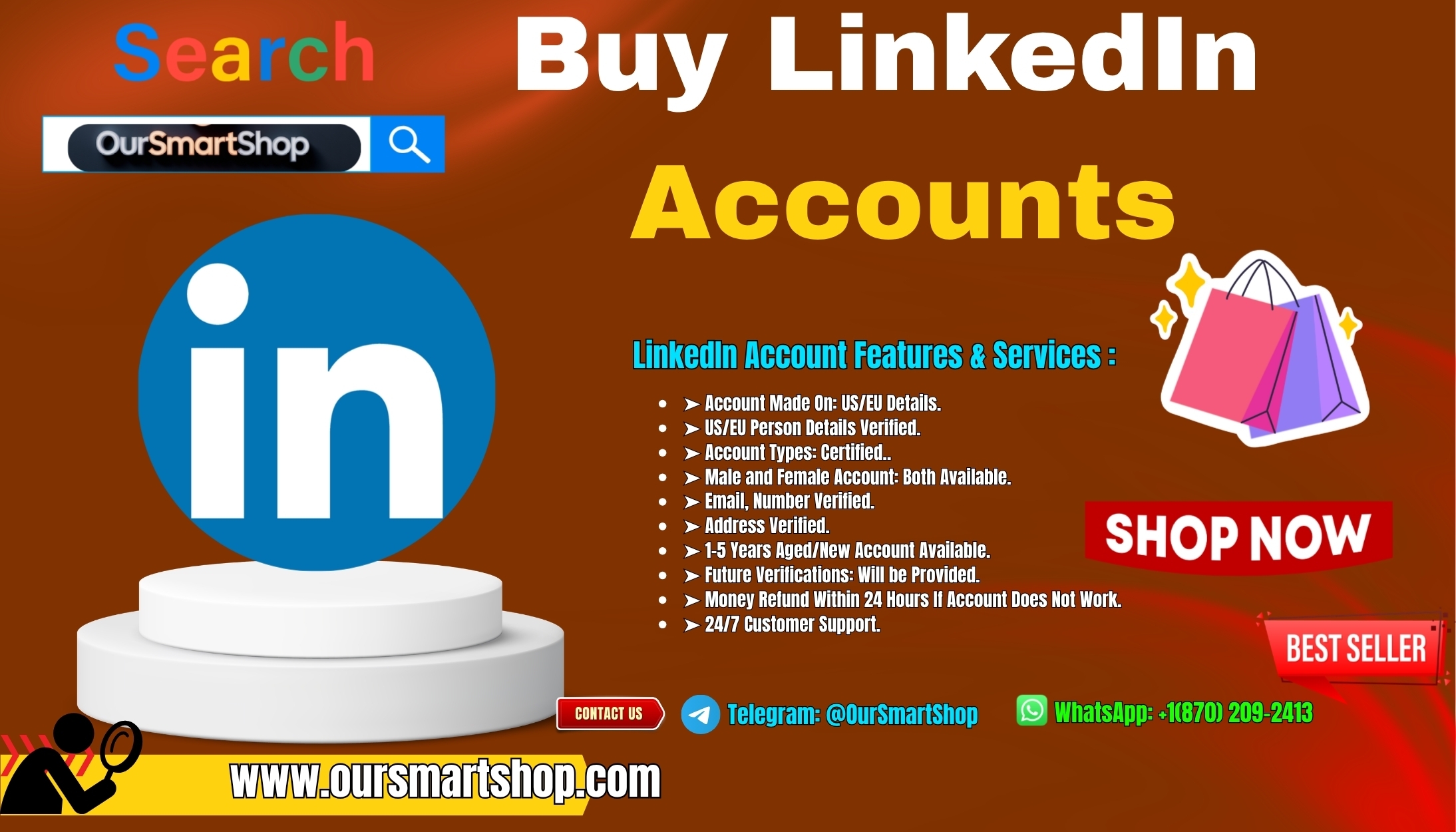Buy LinkedIn Accounts &ndash; Trusted &amp; Secure Aged Accounts for Sale