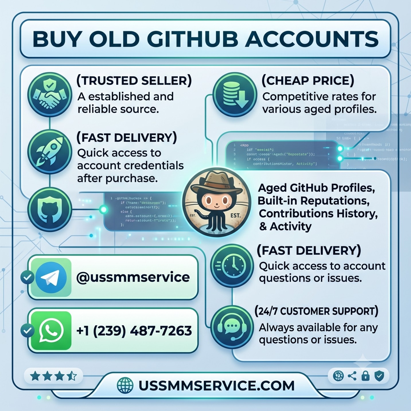  Buy Old GitHub Accounts with Super Fast Delivery &amp; Full Access