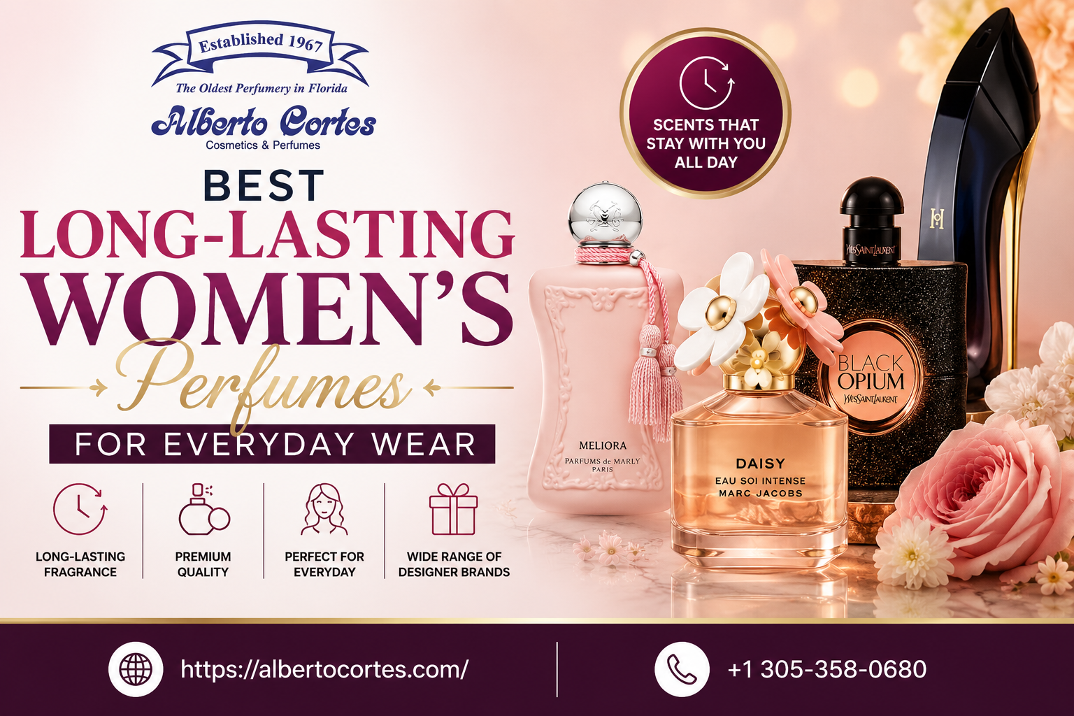Best Long-Lasting Women&rsquo;s Perfumes for Everyday Wear