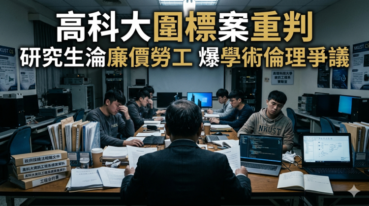 高科大教授涉操控標案　總務長護航弟撈千萬並奴役研究生當廉價勞工遭重判