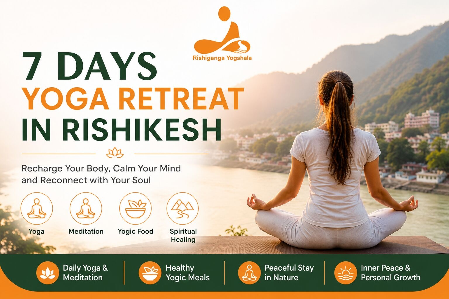 7 Days Yoga Retreat in Rishikesh | Rishiganga Yogshala
