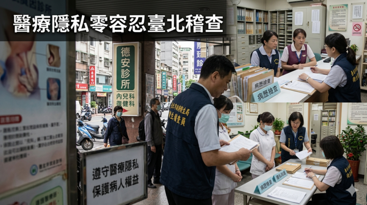 臺北市6診所涉醫療隱私零容忍事件　違規偷拍與收費問題共裁罰311萬