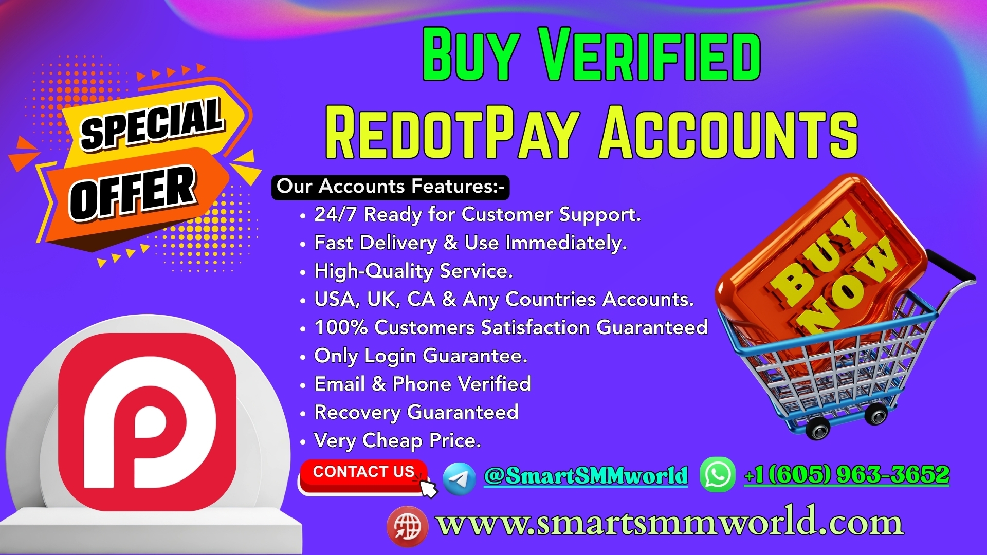 Top 17.08 Places To Buy Verified RedotPay Accounts in The USA