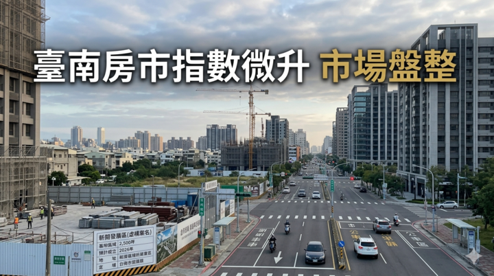 臺南市115年3月住宅價格月指數微幅上升　整體市場延續盤整格局臺南房市轉向個案行情