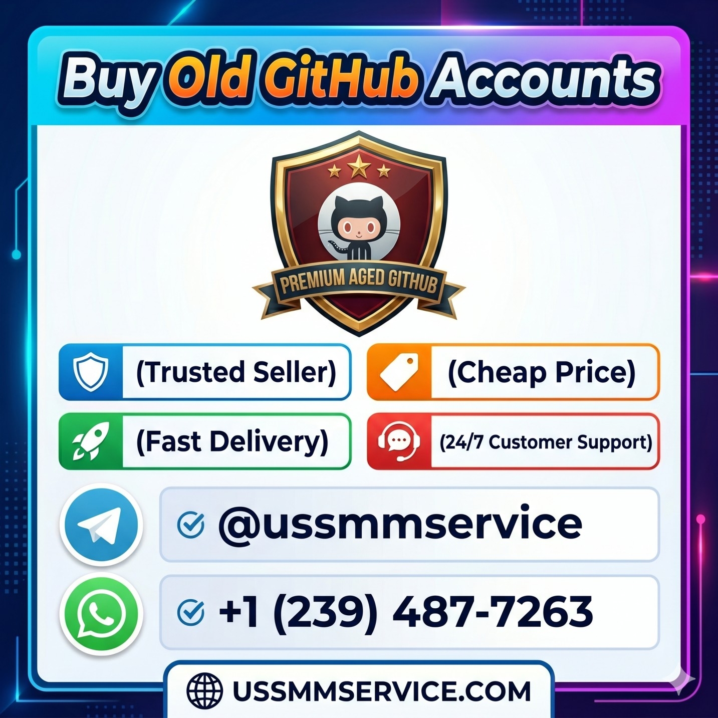 Popular Marketplaces Buy Old GitHub Accounts