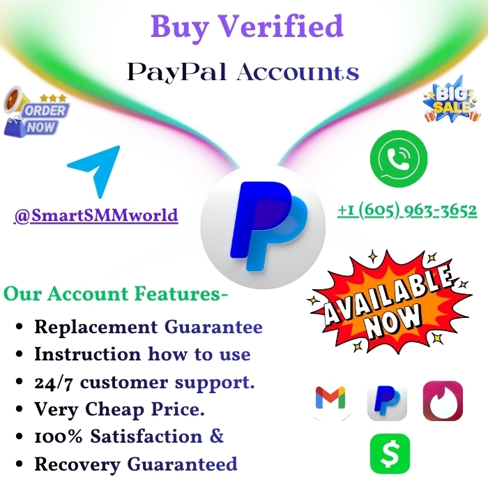 Best Site From Smartsmmworld Buy Verified PayPal Accounts &ndash; Secure, Fast &amp; Ready to Use Accounts