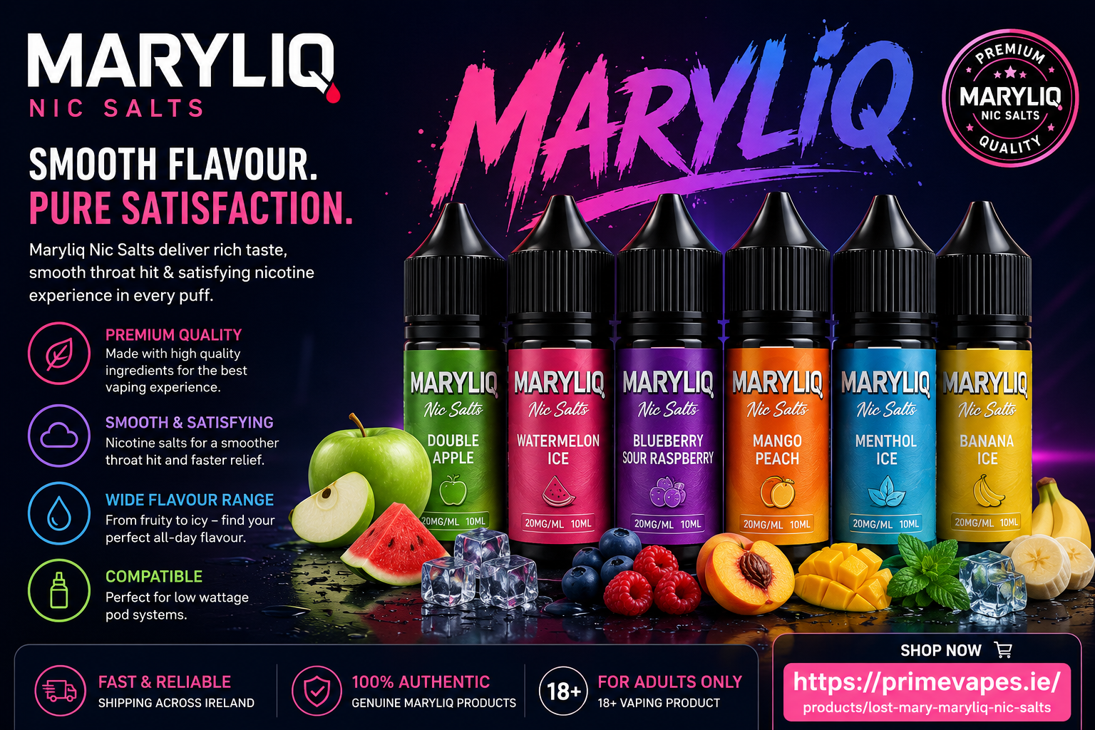 Maryliq Vape Flavours Deliver a Premium Vaping Experience for Adult Users
