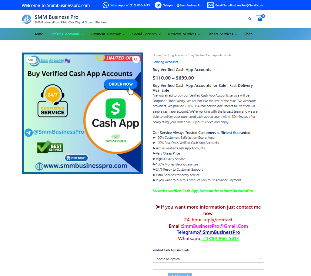 What is a trusted seller to buy a verified cash app account-SmmBusinessPro