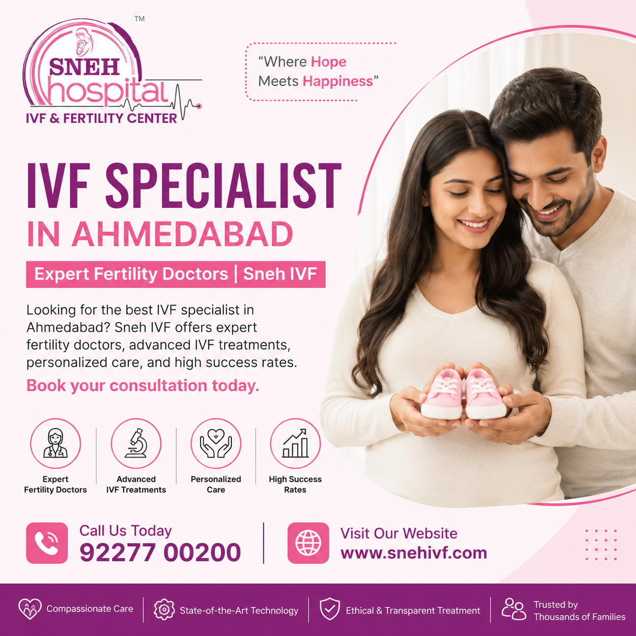IVF Specialist in Ahmedabad | Expert Fertility Doctors at Sneh IVF