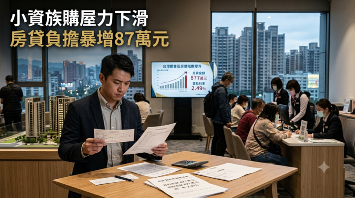 年收60萬以下買房更難了！全臺小資房貸核貸創史上新低 房貸負擔一年暴增87萬元