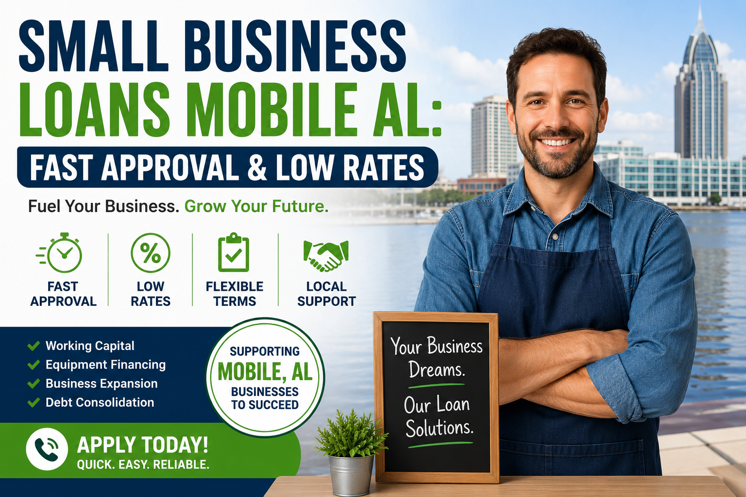 Small Business Loans Mobile AL: Fast Approval &amp; Low Rates