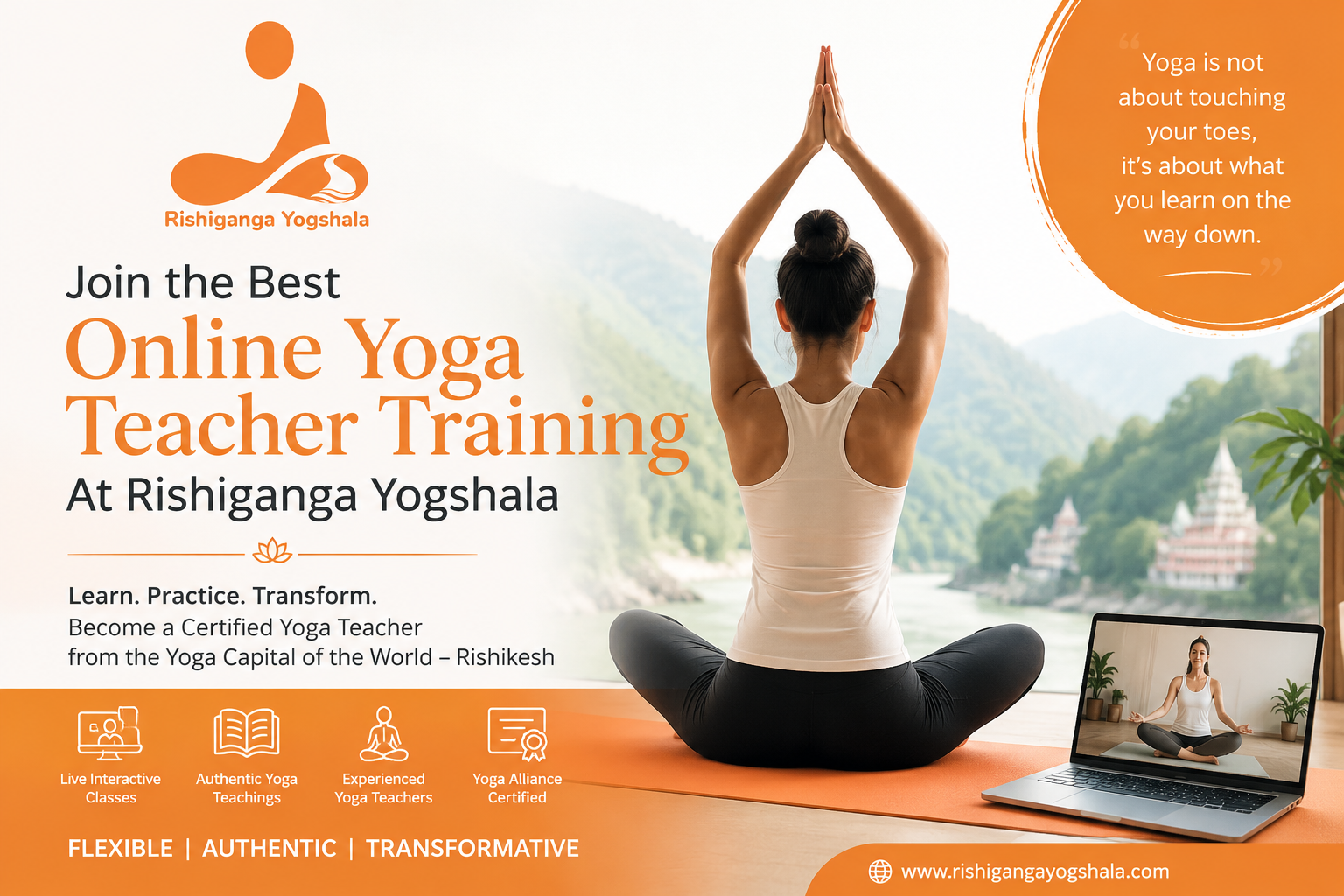 Join the Best Online Yoga Teacher Training at Rishiganga Yogshala