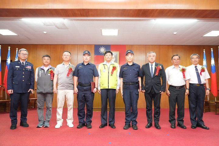 澎湖縣政府舉行警察節慶祝大會　表揚優秀警察團隊向警察同仁致敬致謝