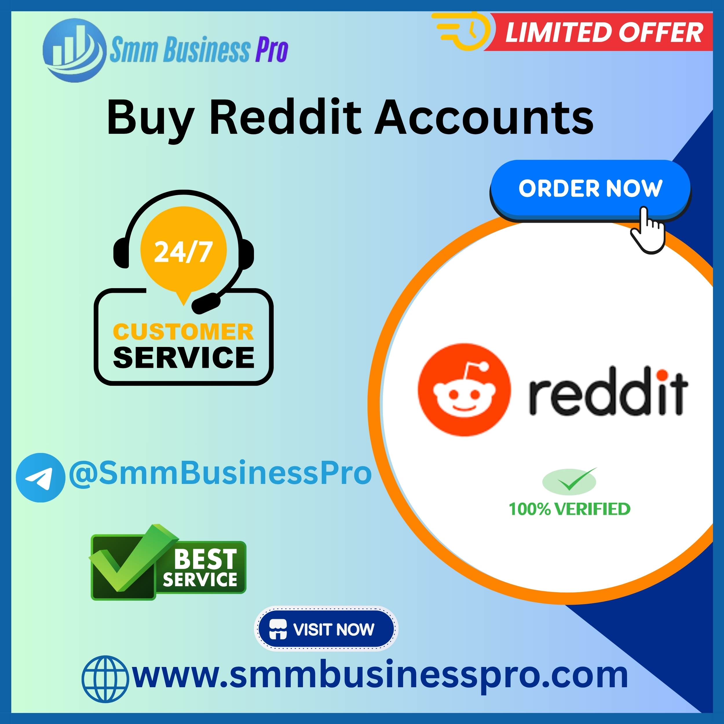 Best place to buy Reddit account with karma-SmmBusinessPro