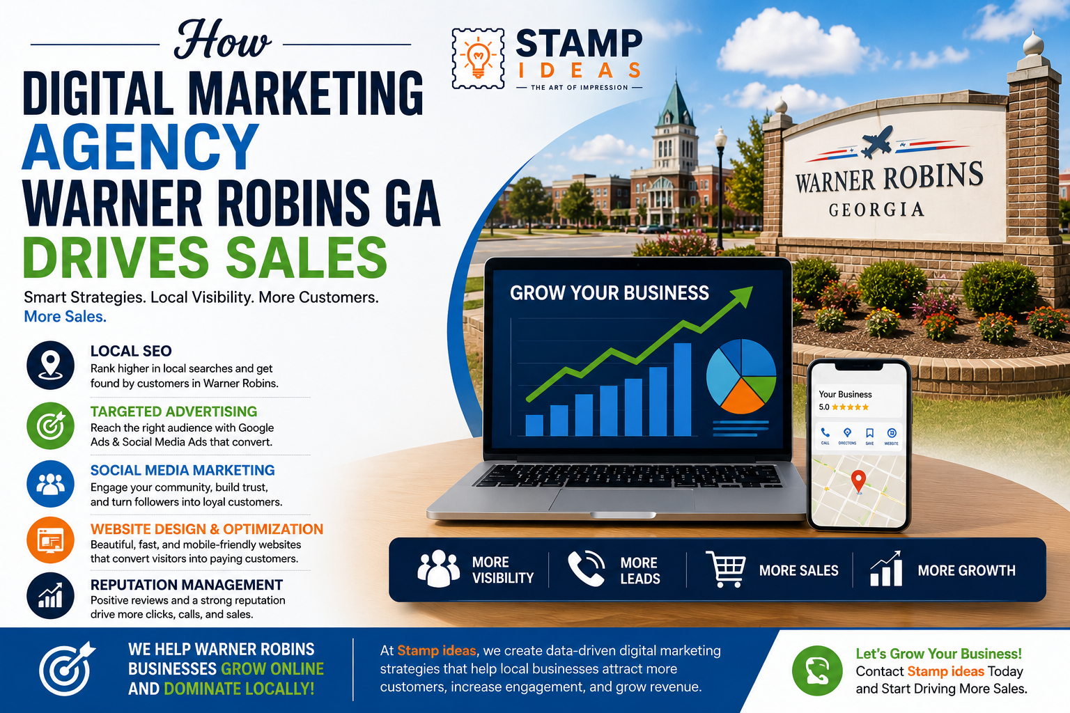 How Digital Marketing Agency Warner Robins GA Drives Sales
