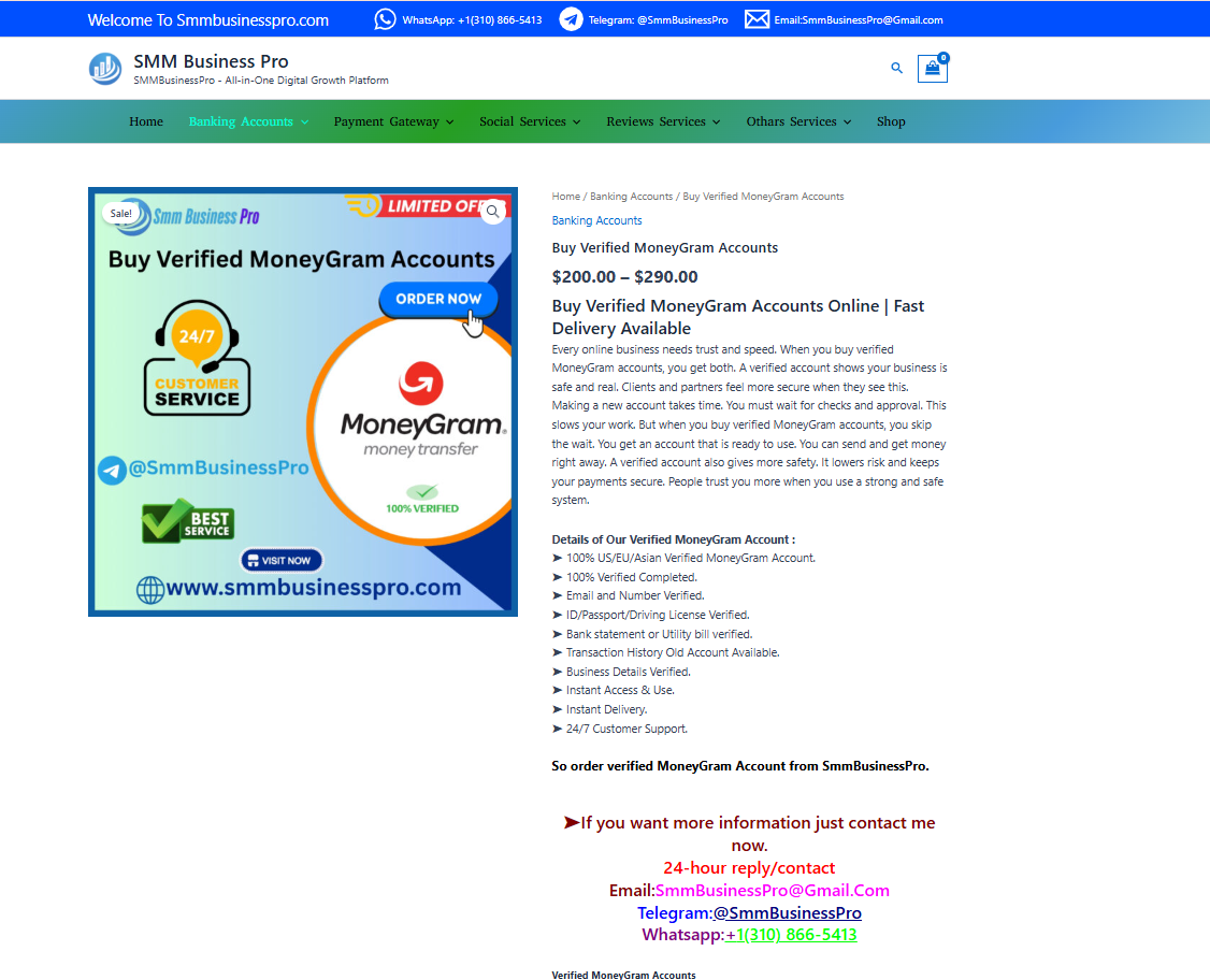 Where to Find Buy Verified MoneyGram Accounts Online In 2026