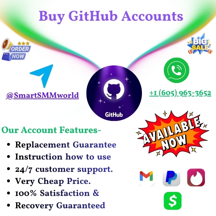 Buy GitHub Accounts-100% Fully Verified &amp; Cheap Prize In This Time