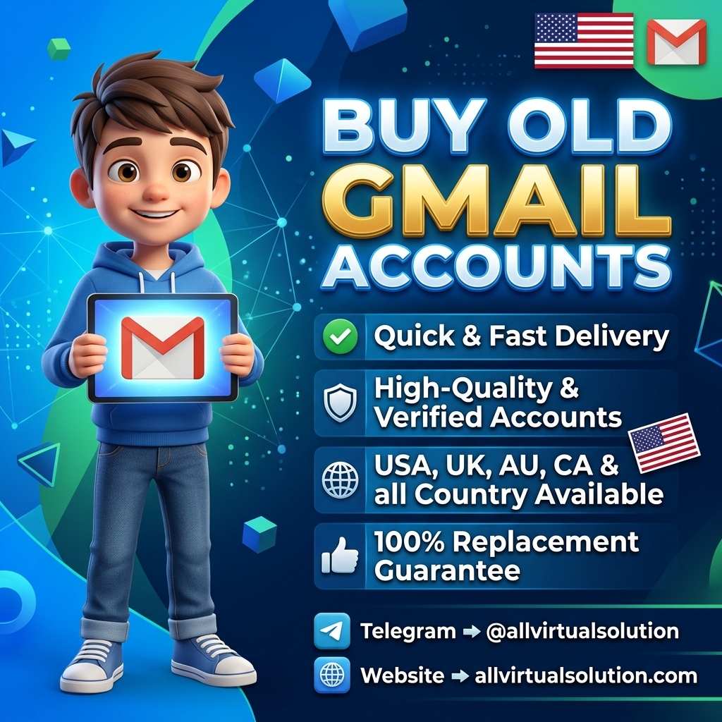 ✅ Special Offer $ Buy Old Gmail Accounts (Bulk, Aged &amp; PVA) from allvirtualsolution in 2k48&nbsp;