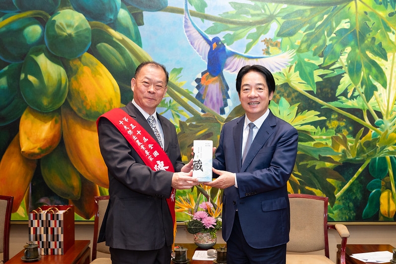 賴清德總統接見國際同濟會主辦的全國十大傑出農業專家　推動臺灣農業布局全球拓展國際市場