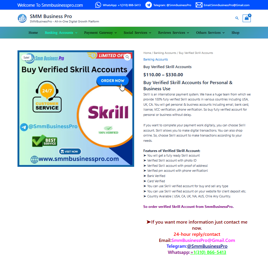 Where is the best place to buy verified Skrill accounts In 2026