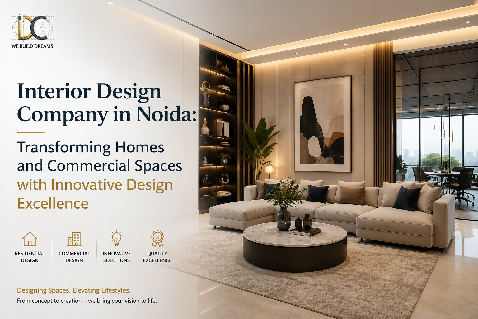 Interior Design Company in Noida: Transforming Homes and Commercial Spaces with Innovative Design Excellence