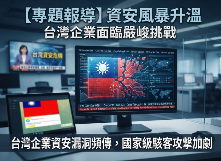 臺灣企業資安危機升溫！駭客公開90家公司名單　FortiBleed漏洞引爆初始存取權限風險