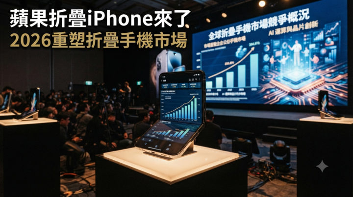 蘋果折疊iPhone最快2026年登場　Counterpoint預估首年搶下25%市占、改寫折疊手機市場